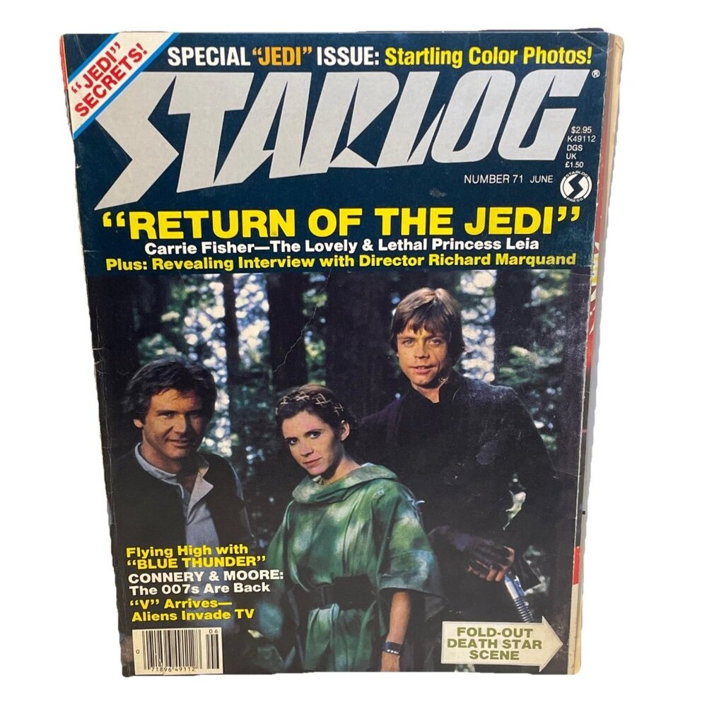 Starlog #71 June 1983 Return of the Jedi Star Wars Carrie Fisher 007 V Fold Out